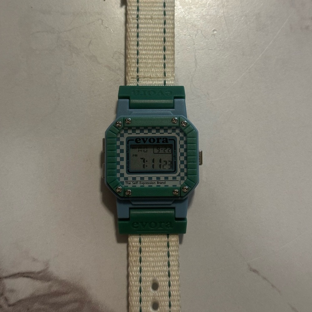 Blue and Green Evora Watch